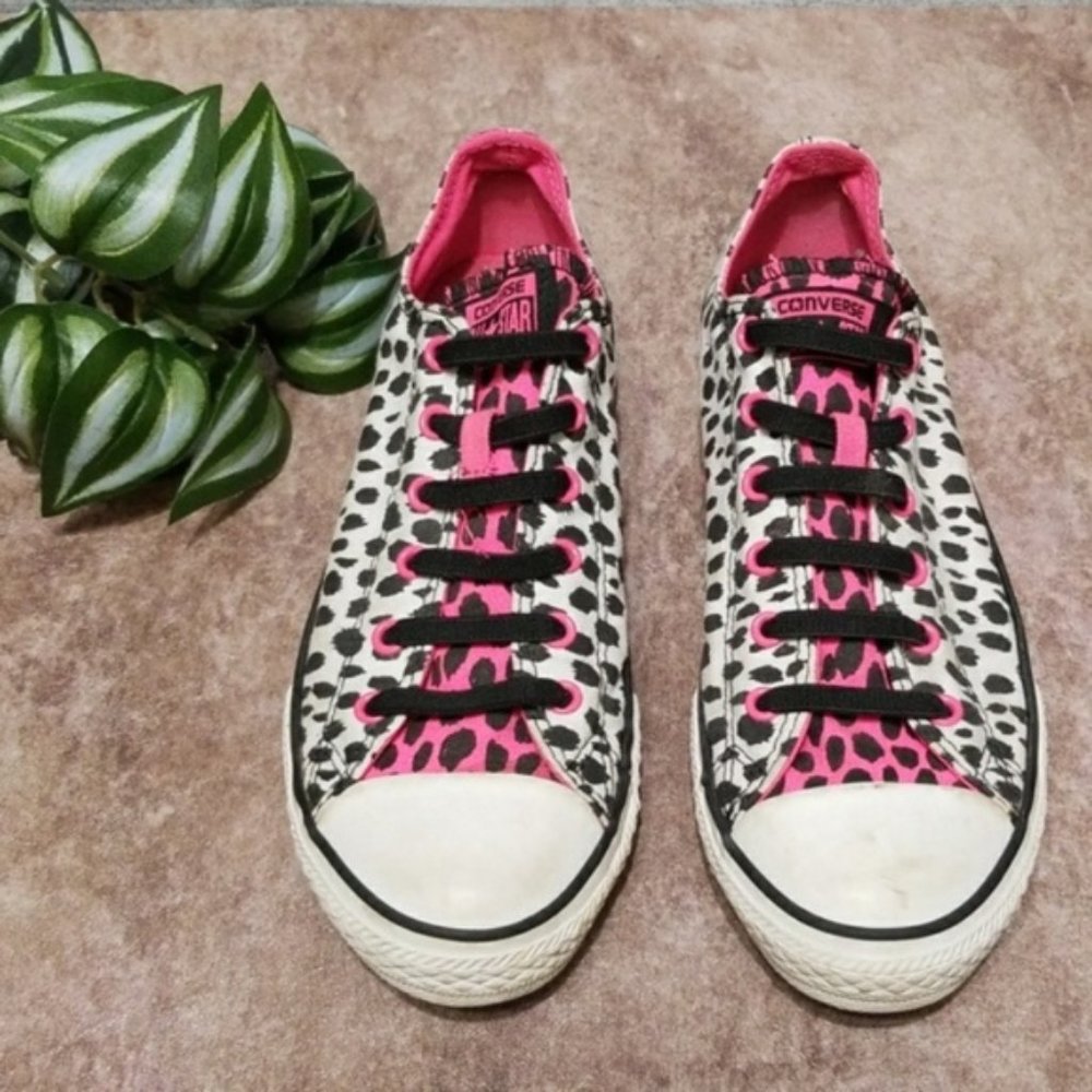 Converse All Star low top animal print sneakers